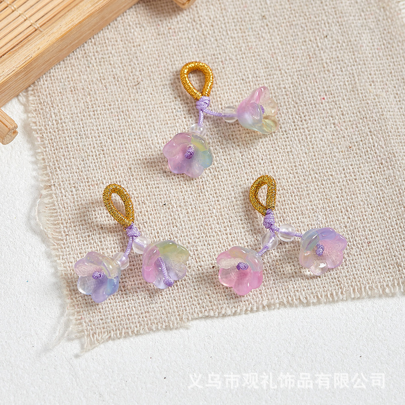琉璃葫芦莲蓬樱花手串吊坠提溜串珠手链手工diy手绳编织饰品配件|undefined