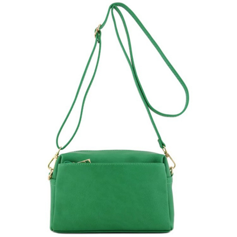 Nueva moda triple cremallera pequeña bolsa de mochila con correa ajustable