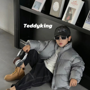 Big Sale! Txb24630 Children's Clothing New 2025 Winter New Korean Style down Jacket for Children and Middle-Aged Children