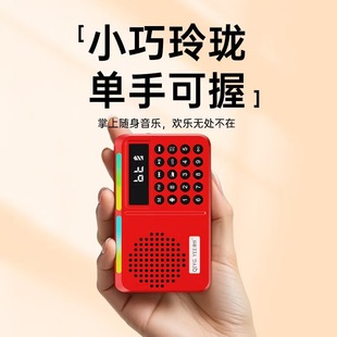 Qingyue S11 Radio for the Elderly, Portable Mini Card Speaker, Rechargeable Storytelling Music Player