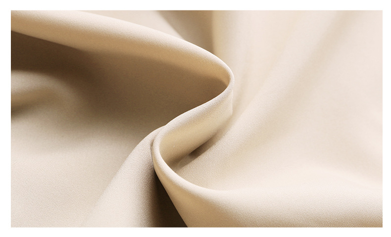 Bộ đồ Tencel nữ hai mảnh gồm áo và chân váy midi thắt eo — Màu đen, Màu xám, Màu kaki chi tiết 44