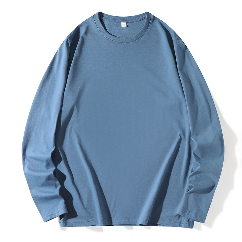 Autumn and Winter Gift Long-Sleeved T-Shirts for Men and Women, Unisex Long-Sleeved T-Shirts, Standard Plain Color Base Shirts [with Packaging]