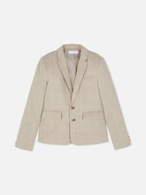 原单外贸欧美单男童纯棉翻领西装外套中大童西服