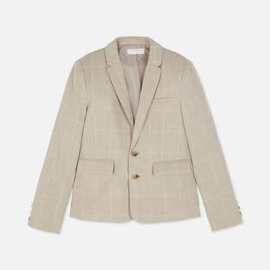 原单外贸欧美单男童纯棉翻领西装外套中大童西服