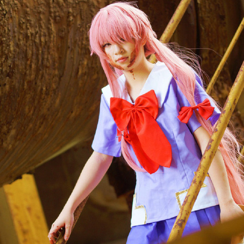 Future Diary, Yuno Gasai, cosplay anime costume, summer school uniform, wholesale, dropshipping dance