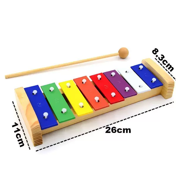 厂家奥尔夫打击乐器 铝板琴 八音铝片琴  8音敲琴 15音敲琴 钟琴