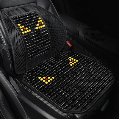 Car Lumbar Cushion Lumbar Cushion Back – Waist support - mengyanxia-set-maple-wood-beads3d-meshbreathable-and-comfortable