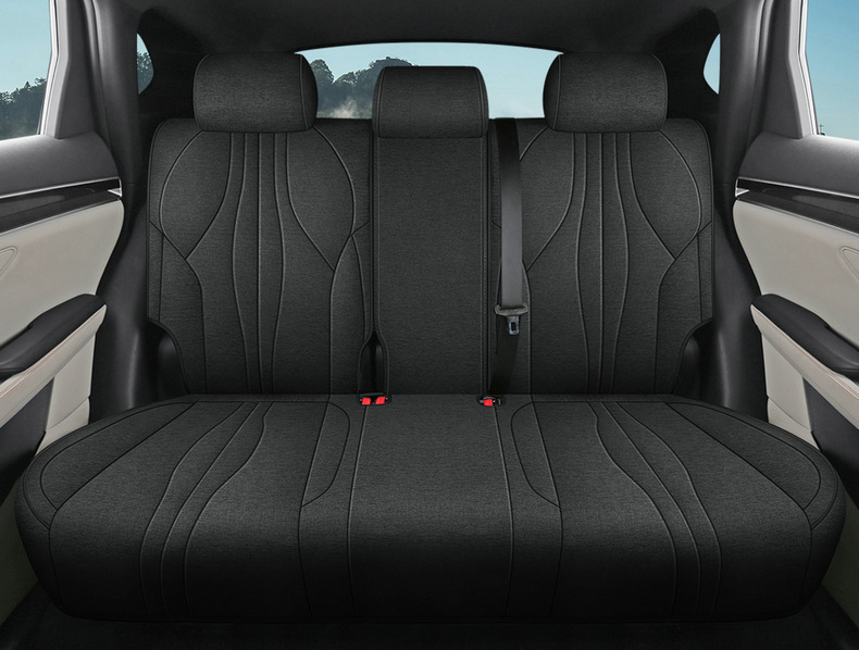 25 BYD Song plusDM-I Seat Cover All-inclusive Car Cushion Linen Four Seasons Universal Breathable Seat Cover