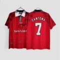 96-97 Man Utd Home Custom #7 + 2 Sleeve Patches