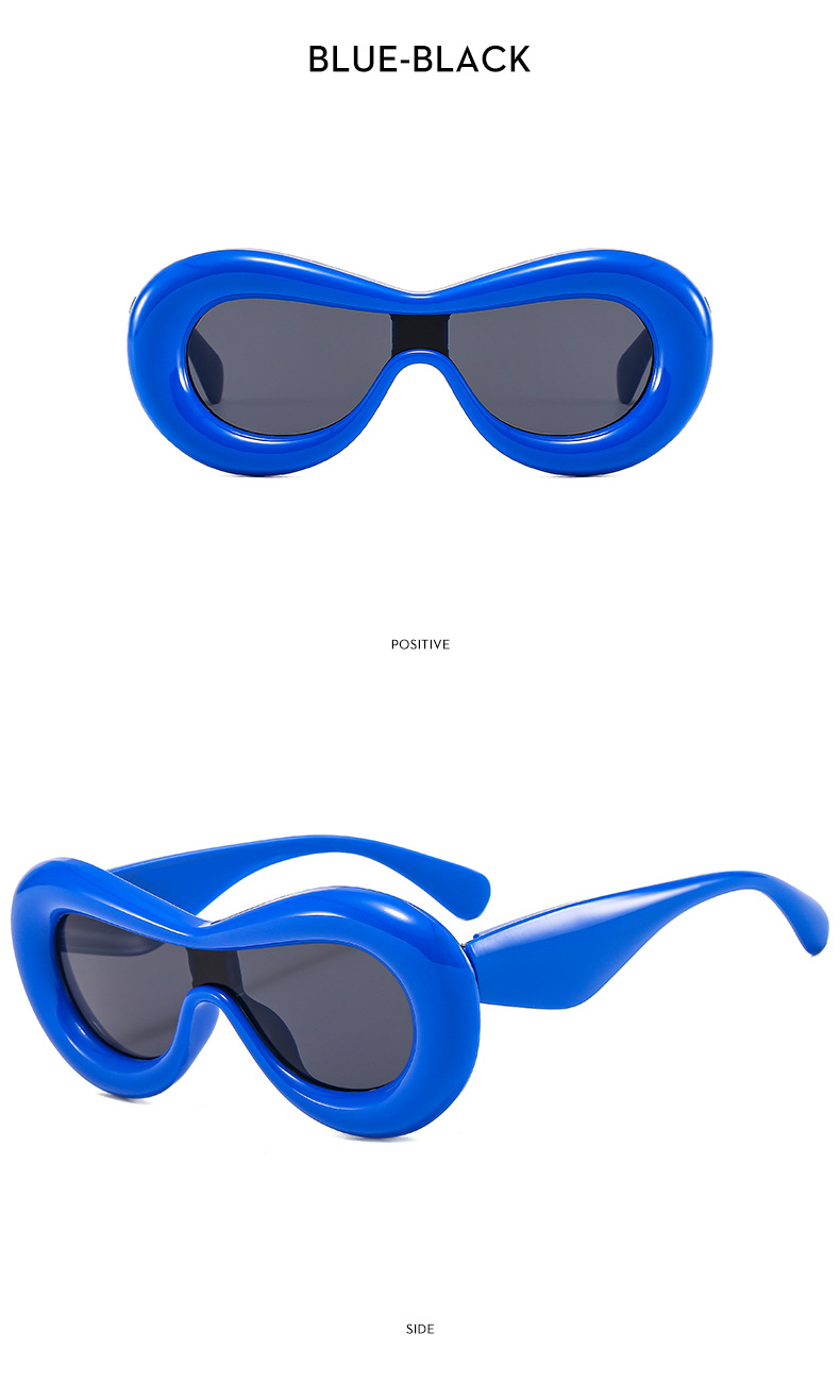 Y2K Spice Girls neue einteilige konkave Form lustige Blase dreidimensionale stilvolle Sonnenbrille bonbonfarbene Sonnenbrille_voghion.com