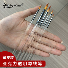 乔尔乔内亚克力杆数字油画笔刷水粉笔丙烯颜料水彩绘画套装美术用