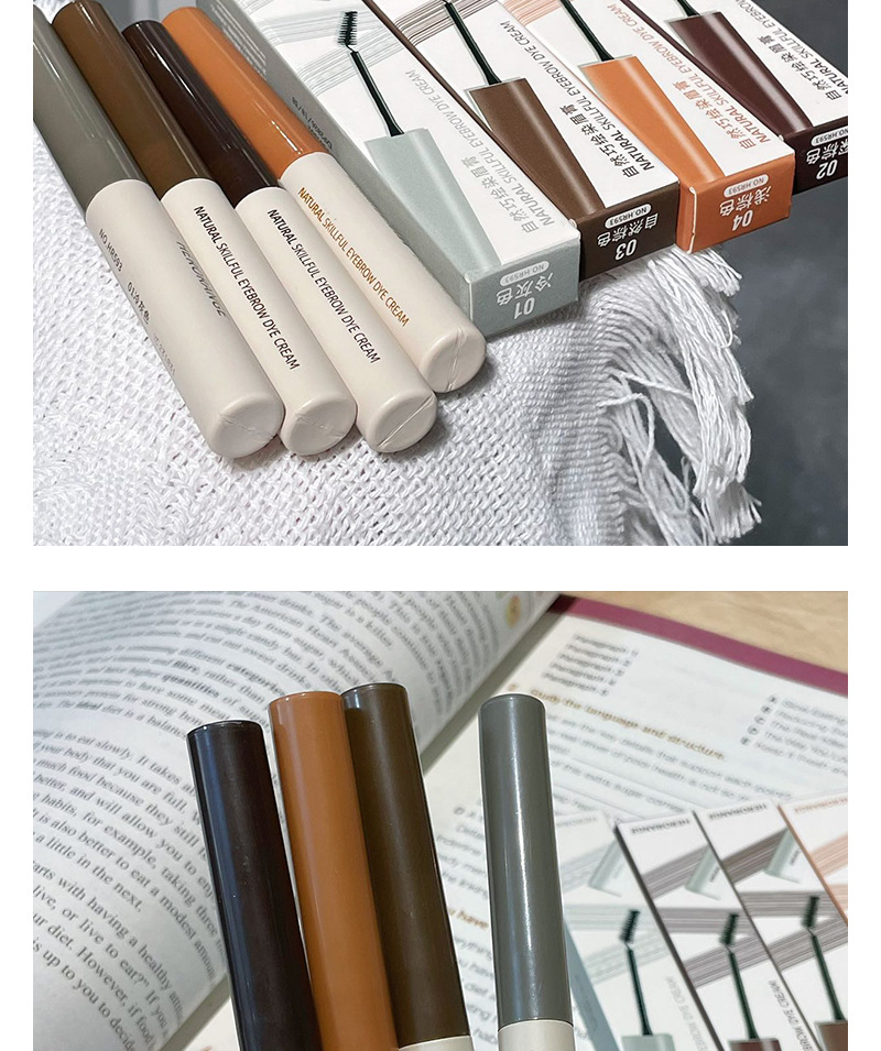 HERORANG's natural and ingenious eyebrow dyeing cream makes each eyebrow distinct and naturally three-dimensional. Wild eyebrows are long-lasting and less likely to smudge across borders undefined