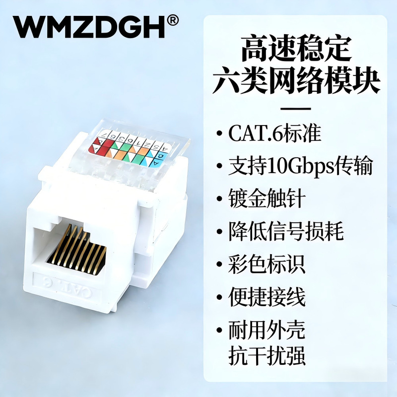 Cat6 /Caat5E Category 6 Network Module Gigabit Cat3 Information Socket No-Wiring Panel Module