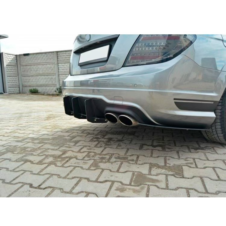 Suitable for 07-13 W204 Mercedes-Benz C63 rear lip spoiler rear blade rear air knife punch