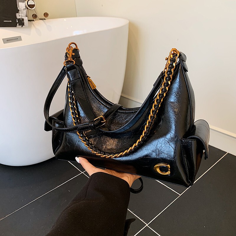 High-End Underarm Bag Women's New Fashion Chain Dumpling Bag Fashionable Versatile Commuter Shoulder Bag Bags