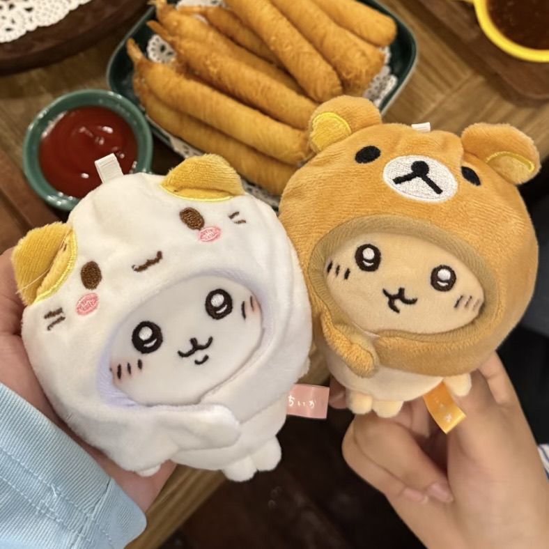 Chiikawa bag pendant, cotton rabbit Hachiware plush toy, Rilakkuma, Usagi plush toy, car keychain