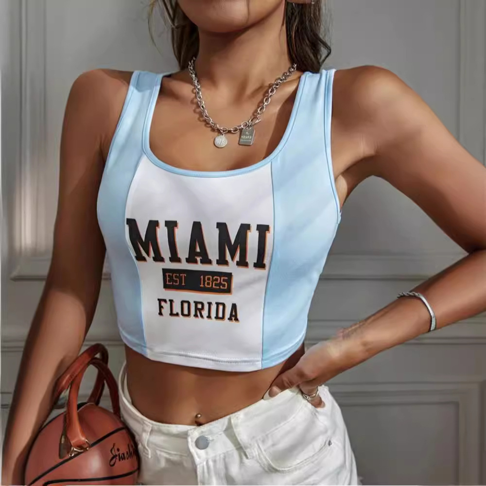 Retro sports tank top