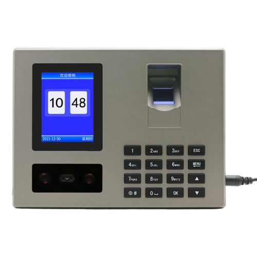 Attendance machine FA03 face recognition Chinese and English card holder employee facial fingerprint intelligent all-in-one sign-in and punch-out machine