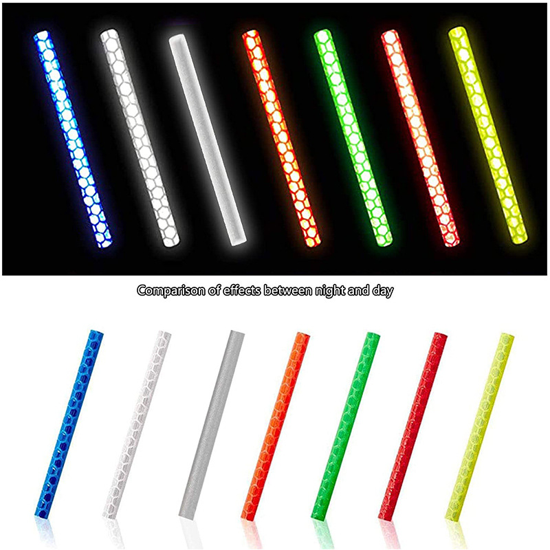 Banda reflectante de rayos gris plateado radios reflectantes anillo muerto volando bicicleta de montaña tira de tarjeta de alambre de acero [fábrica pequeña al por mayor]