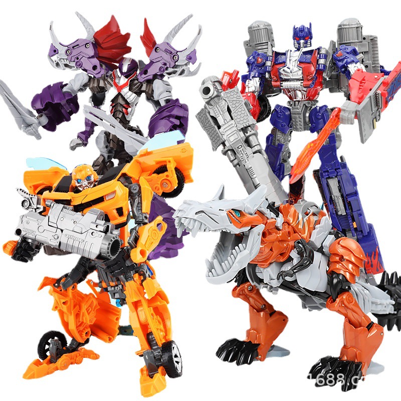 Deformación modelo de juguete coche robot abejorro dinosaurio cable de acero hecho a mano aleación genuino niños King Kong