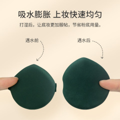 Super Soft Puff Cosmetics Beauty Egg Dual-Sided Puff Pineapple Pie Egg Yolk Pie Puff Wet and Dry Makeup Tool