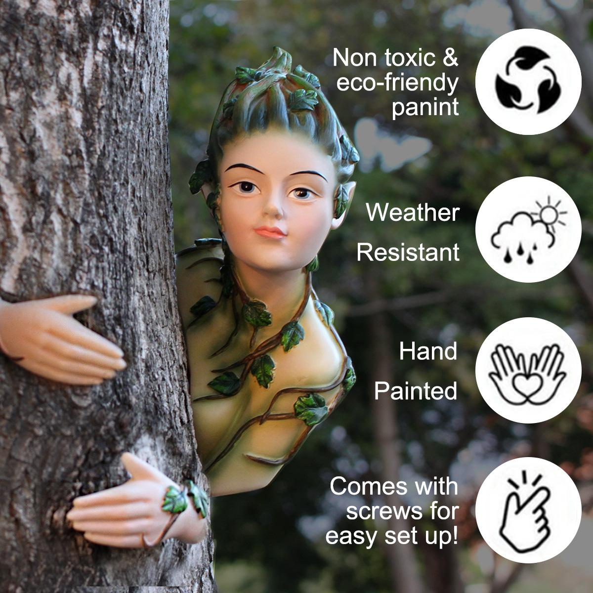   outdoor garden tree Banshee pendant garden tree Vine Banshee resin pendant decorative gift 
