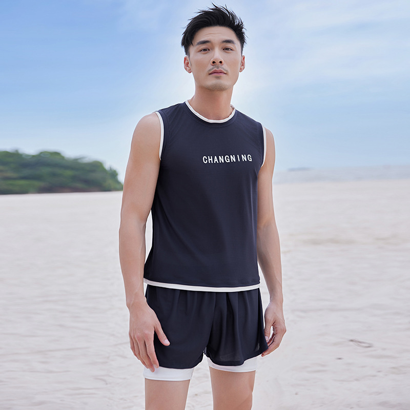 Wholesale Men's Swimsuits, Swimming Trunks, Vests, Boxer Briefs Suits, Men's Split Quick-Drying Surfing Wetsuits, Jellyfish Suits for Men