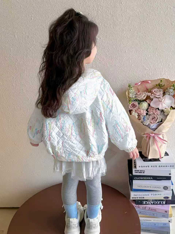 女童加绒外套秋装2025新款洋气儿童韩版连帽上衣小女孩秋冬款衣服|undefined