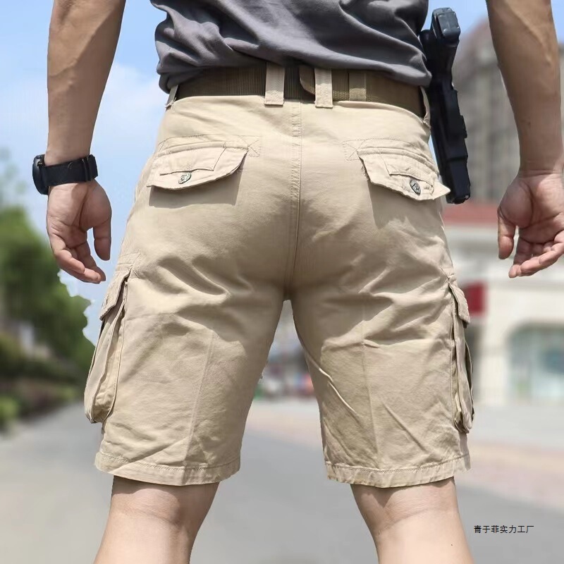 2025 カーゴショーツメンズ夏カジュアルパンツ 5 点パンツ純綿ミッドパンツルーズメンズベルト 5 点カーゴパンツ|undefined