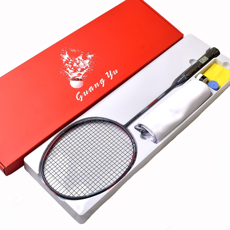 Advanced Adult Badminton Racquet Ultralight 6U Competition Grade Full Carbon Fiber Offensive Type Single_voghion.com