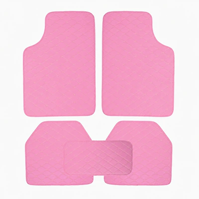 floor mats wholesale, Universal Foot Pad - pink-universal-five-piece-set