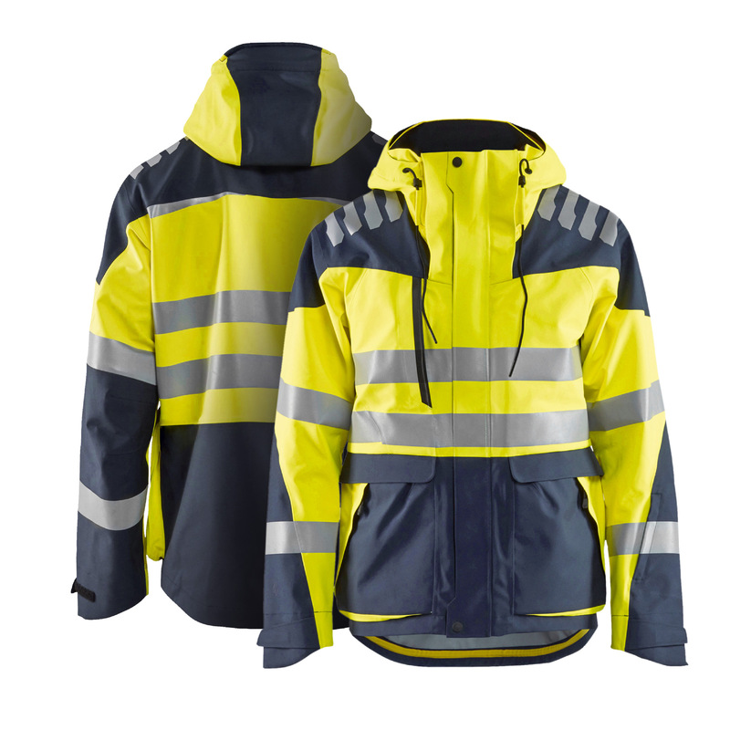 Cross-border Foreign Trade European Code Men's Outdoor Hooded Jacket Reflective Strip Tooling Safety Riding Suit Jacket Charge Jacket
