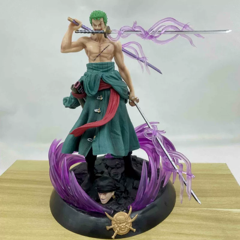 Фигура (One Piece) Зорон PVC-статуя фантазийная, 23 см, сценарий с двумя головами, цветная коробка
