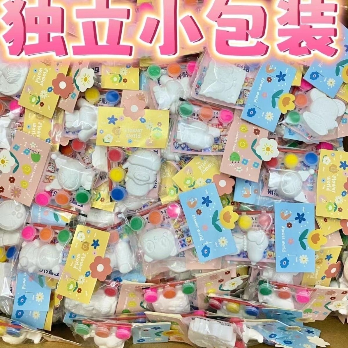 Muñeca de yeso DIY hecha a mano pintada de colores Temporada de graduación de jardín de infantes recompensas para niños y niñas pequeños regalos de cumpleaños