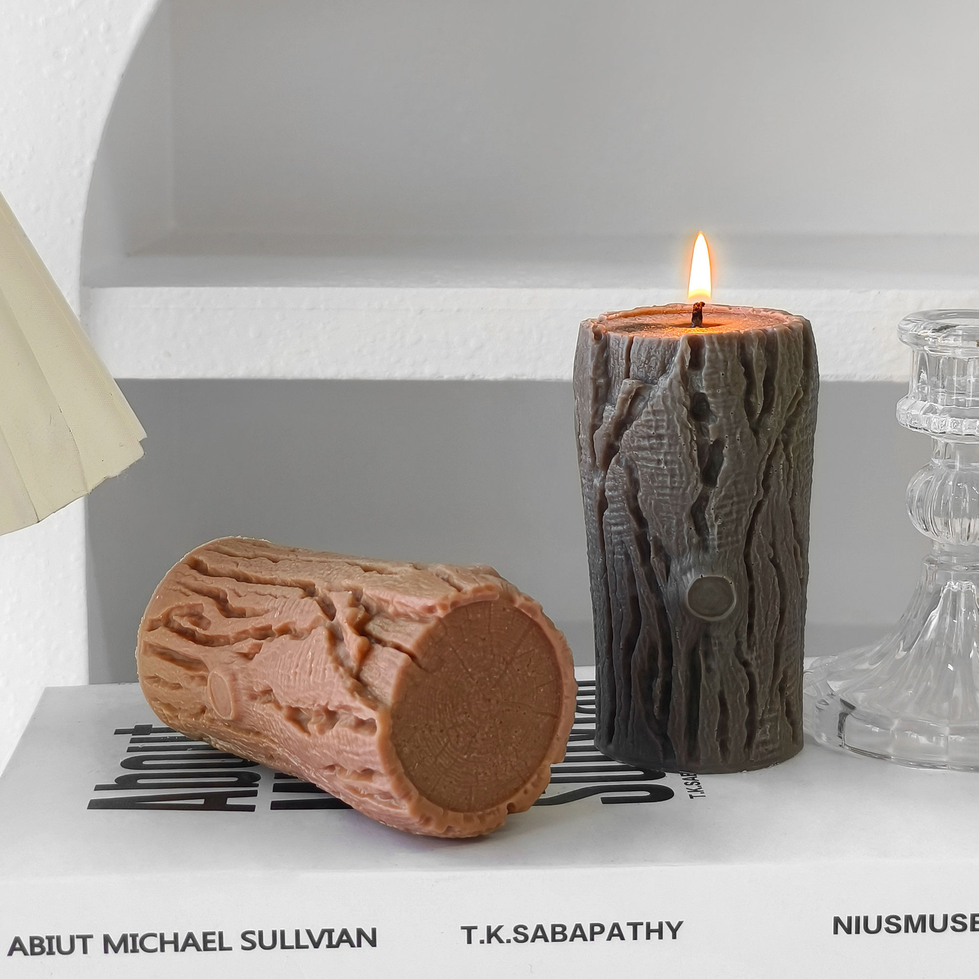 Jiahui Mei toco de árbol banana molde DIY corteza de árbol banana molde de goma de goma de cinta magnética adornamiento abrasivo