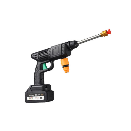 Wireless high-pressure car washing water gun high-power household portable car washing machine lithium battery cleaning machine water gun car washing
