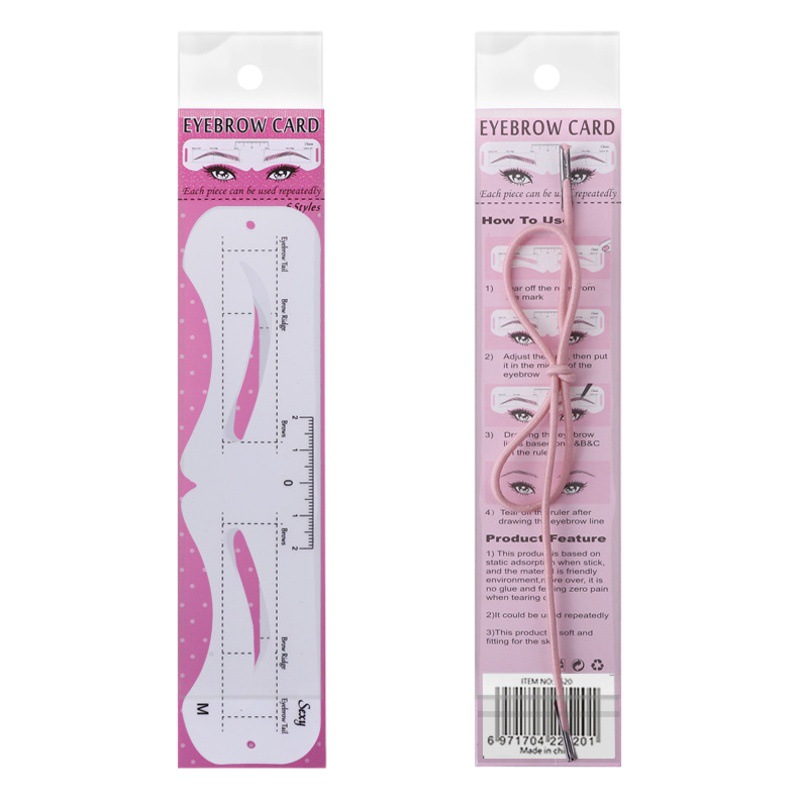 Cross-border rope head-mounted eyebrow card one-piece thrush card beginner's set men's lazy thrush beauty makeup tool