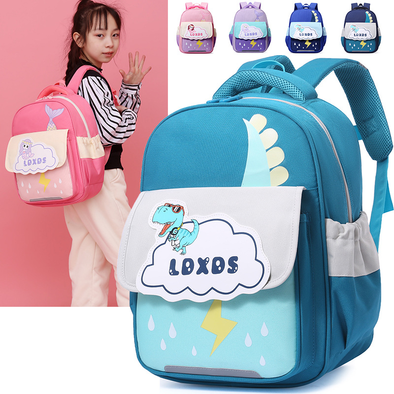Fábrica al por mayor de los niños mochila simple transpirable de gran capacidad impermeable dinosaurio schoolbag kindergarten mochila de estudiante de la escuela primaria