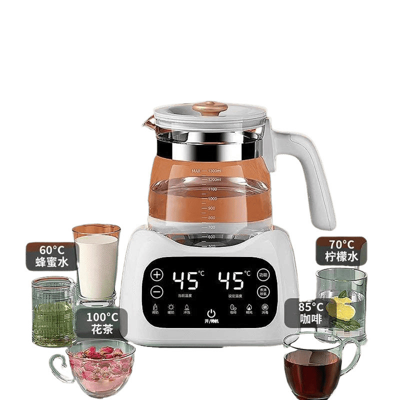 电热烧水壶恒温热水壶新款家用保温一体泡茶小型水煮茶器单层|undefined
