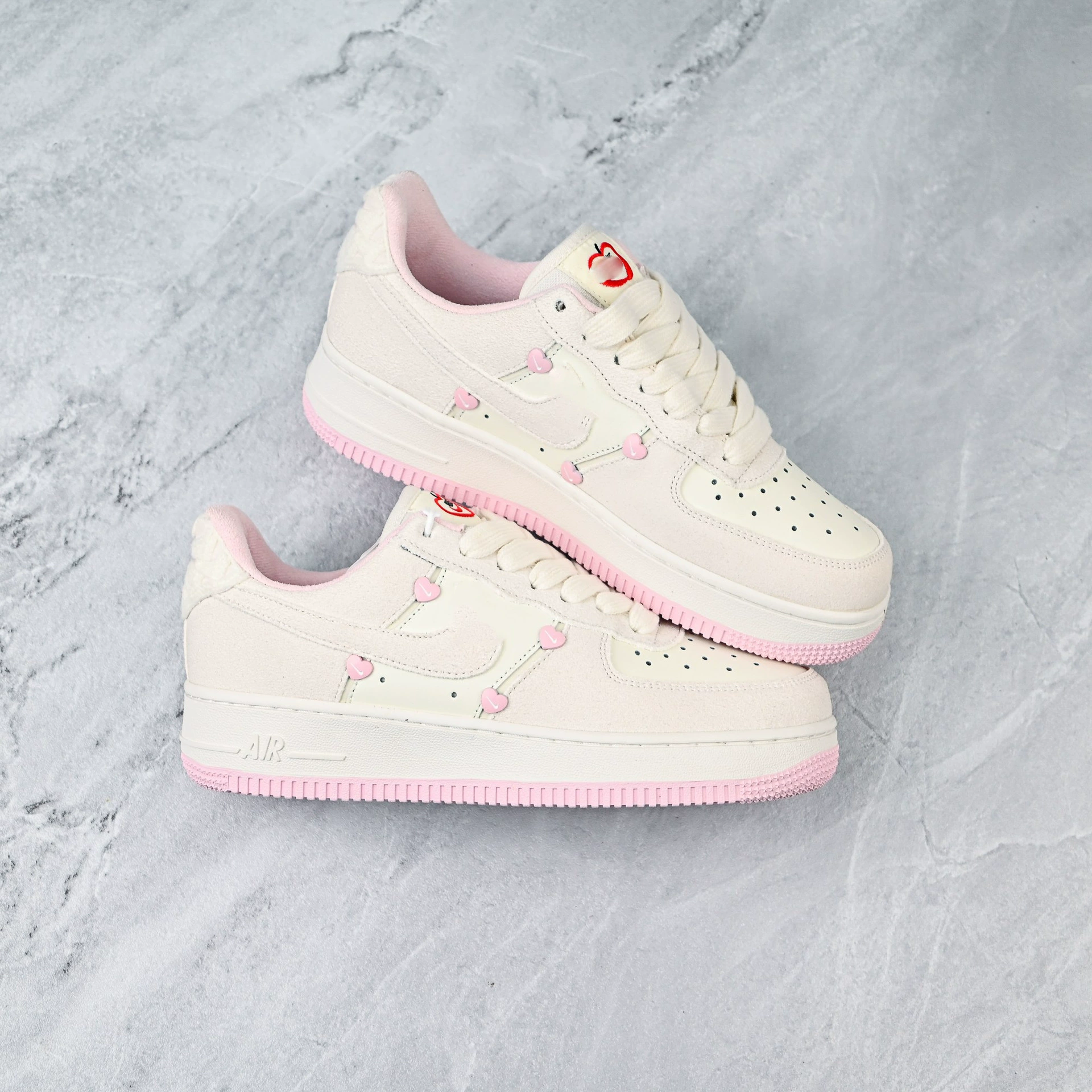Pure Original Lunar Force1 Casual Shoes Air Force One Worker 2.0 Sneakers Valentine's Day Heart Sneakers
