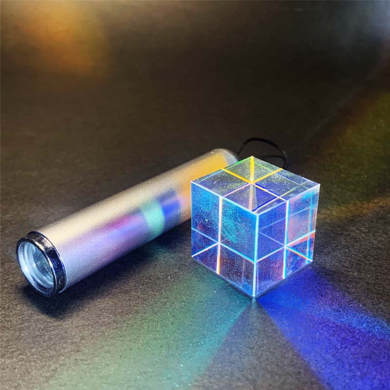 Prisma de coloración solar captador de luz cubo captador de luz solar prisma de vidrio decoración descompresión regalo creativo