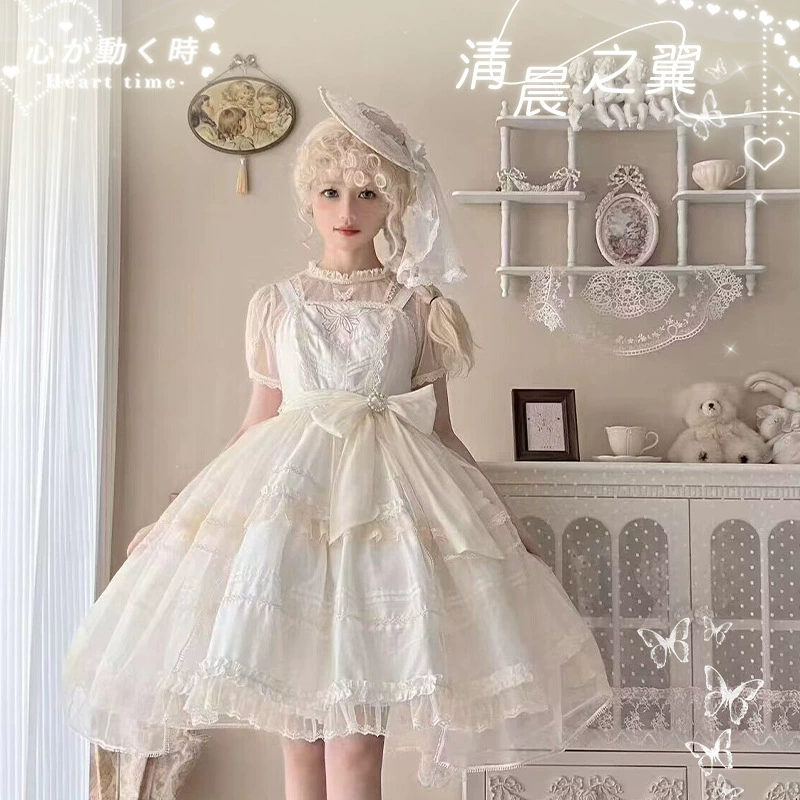 Гобелен сад оригинальная лолита утреннее крыло Лолита кружево сладкая элегантная юбка-подтяжка jsk