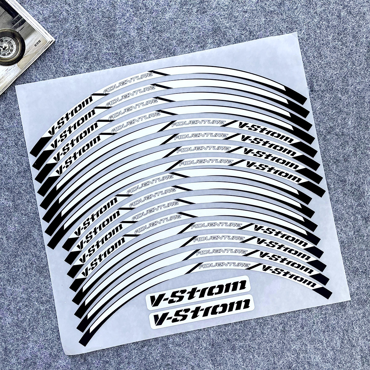 실버 반사 휠 스티커