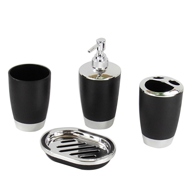 Bed & Breakfast baño del hotel de baño artículos de tocador cepillo de dientes titular desinfectante de manos enjuague bucal taza de limpieza de cuatro piezas conjunto