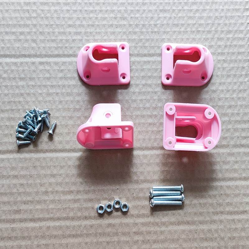 Pink thickened (with screws) pack of four
