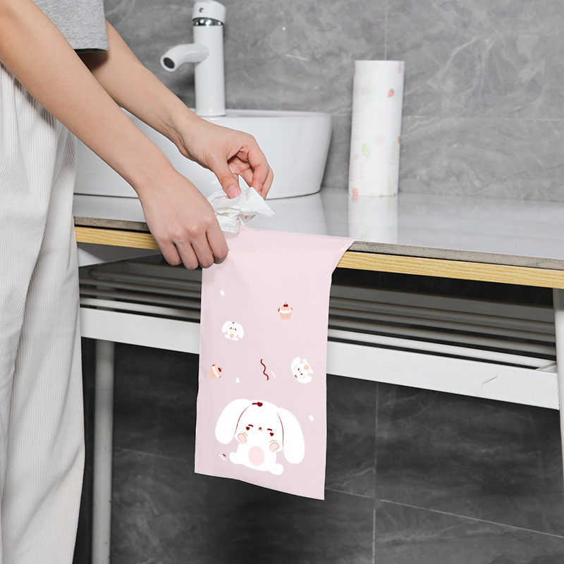 Bolsas de basura adhesivas de plástico, impermeables y portátiles, ideales para coche, oficina o cocina