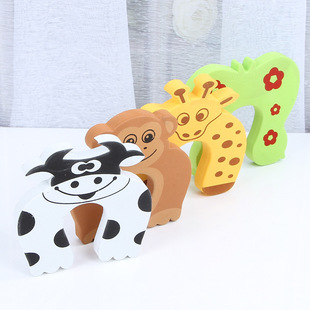 Factory direct baby safety door card Cartoon creative windproof anti-pinch hand door plug baby blocking door plug