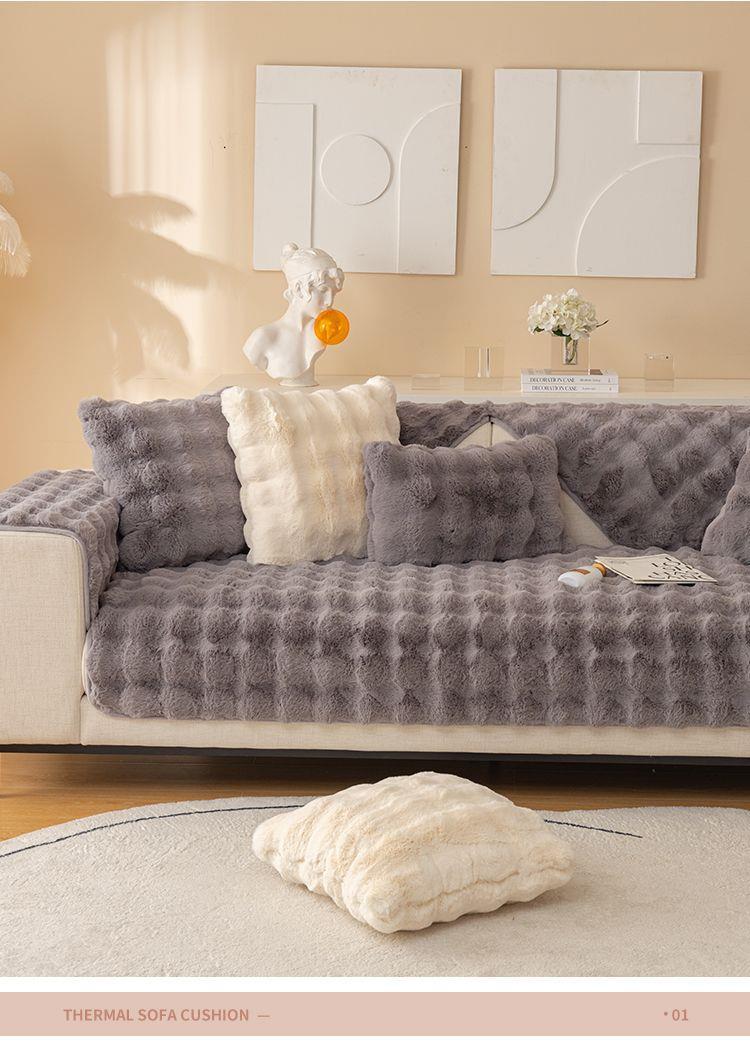 Sofa Cushion Girl's Desk Blanket Full-Cover Commercial Splicing Same Style Bedside Company Full-Cover Hotel Entrance Solid Color Carpet