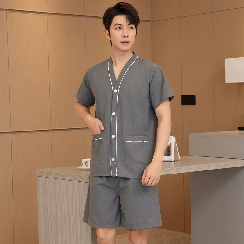 Кхан паровая одежда женский дань спереди и сзади длинный размер большой размер мужская терапия ног ушные банки скребки и моксибустион халат массажная одежда