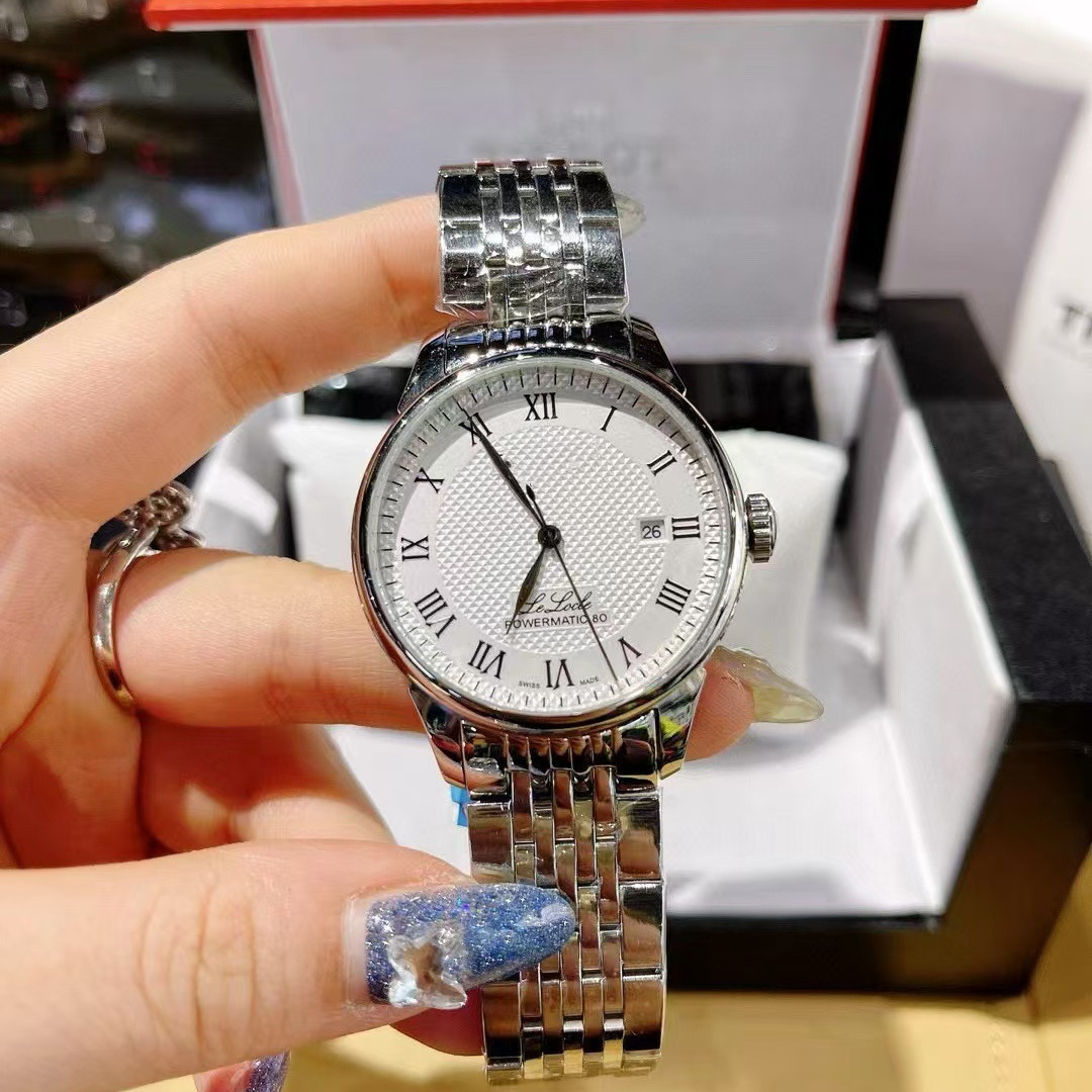 Cross-Border E-Commerce Manufacturer Lelock Fully Automatic Mechanical Watch Men's Business Calendar Steel Band Watch Factory Supply Batch